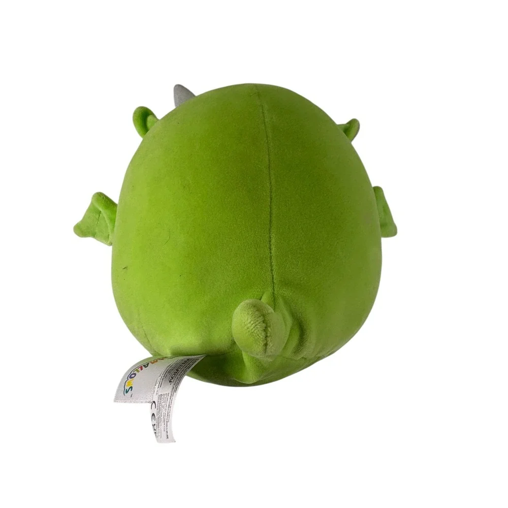 Squishmallows Dragon Kids 8 Inch Green Excellent Metallic Silver Belly Desmund